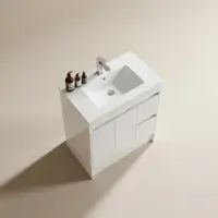 Stockholm 900mm Waterproof Vanity - Gloss White | 2-Door 2-Drawer | Bathcenter