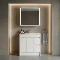 Stockholm 900mm Waterproof Vanity - Gloss White | 2-Door 2-Drawer | Bathcenter