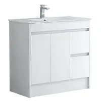 Stockholm 900mm Waterproof Vanity - Gloss White | 2-Door 2-Drawer | Bathcenter
