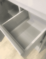Stockholm 900mm Waterproof Vanity - Light Grey Gloss | 2-Door 2-Drawer