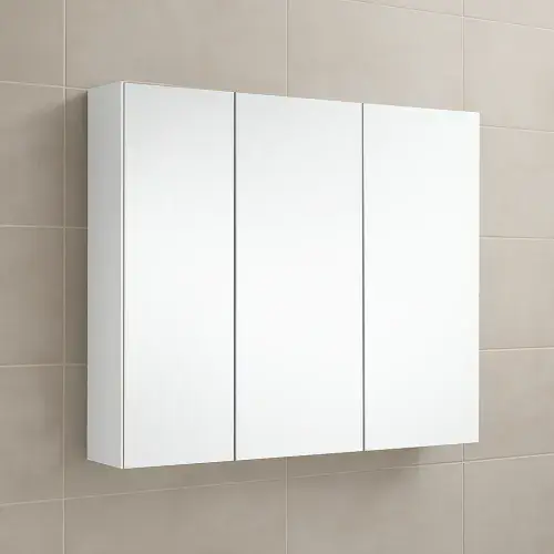 Stockholm Waterproof 1200mm Mirrored Cabinet White