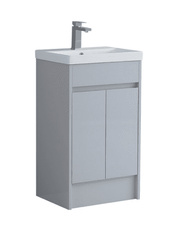 Stockholm Waterproof 500mm Vanity Unit Gloss Light Grey