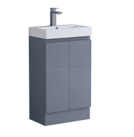 Stockholm Waterproof 500mm Vanity Unit Gloss Mid Grey