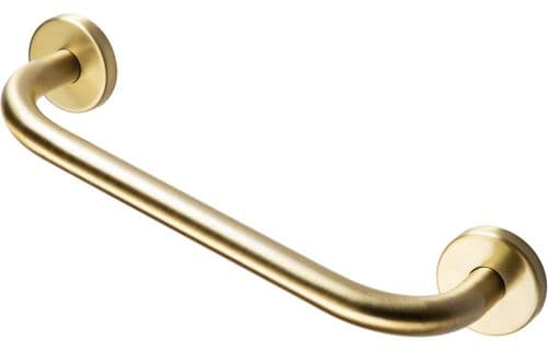 Straight 34cm Grab Rail, Brushed Brass