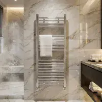 Strive Towel Radiator - 1200mm x 400mm - Chrome