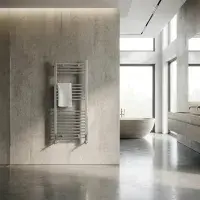 Strive Towel Radiator - 1200mm x 400mm - Chrome