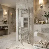 Strive Towel Radiator - 1200mm x 400mm - Chrome