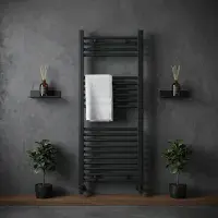 Strive Towel Radiator - 1600mm x 400mm - Black