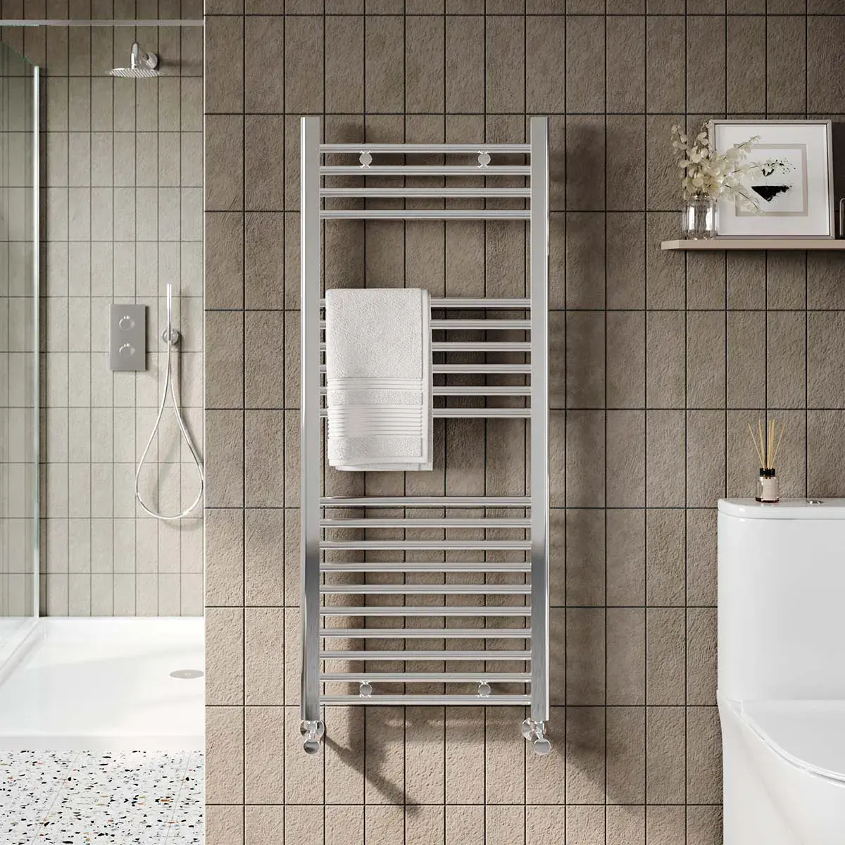 Strive Towel Radiator 1600mm x 400mm Chrome