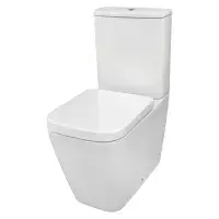 Sudbury Close Coupled Back To Wall Eco Vortex Toilet with Soft Close Seat - White