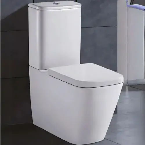 Sudbury Close Coupled Back To Wall Eco Vortex Toilet with Soft Close Seat - White