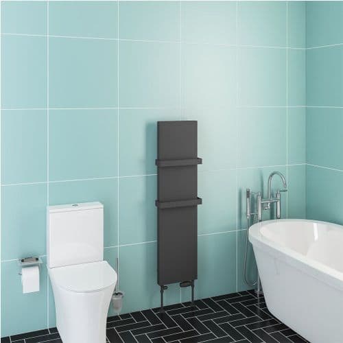Eastbrook Wingrave Flat Panel Designer Radiator - Matt Anthracite - Various Sizes