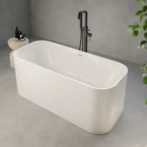 Tide Freestanding Bath - Gloss White