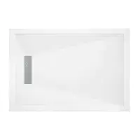 Traymate TM25 25mm Linear Drain Stone Resin Shower Tray | Bathcenter