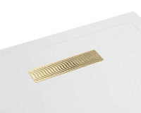 Traymate TM25 25mm Linear Drain Stone Resin Shower Tray | Bathcenter
