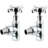 Traditional Radiator Valve Set - Chrome, Brass or Black