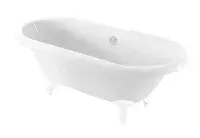 Trojan Clermont Double Ended Twin Skin Freestanding Bath 1695 x 755mm