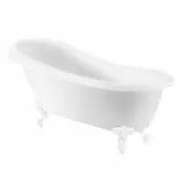 Trojan Eaton Single Ended Twin Skin Freestanding Bath With Feet - 1710mm x 740mm - Gloss White