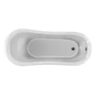 Trojan Eaton Single Ended Twin Skin Freestanding Bath With Feet - 1710mm x 740mm - Gloss White