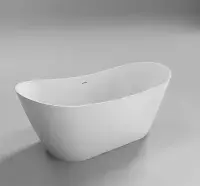 Trojan Emerland DE Double Ended Twin Skin Freestanding Bath - Gloss White