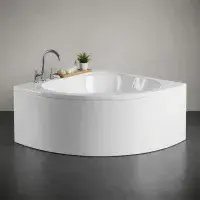 Trojan Lagoon 1200x1200mm Corner Bath with Seat | Small Bathroom Solution
