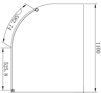 Valliant Chrome Round Pole Walk In, Offset, Wetroom Glass Screen, Various Sizes