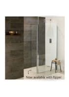 Valliant Square Pole Walk In, Wetroom Glass Screen, Various Sizes