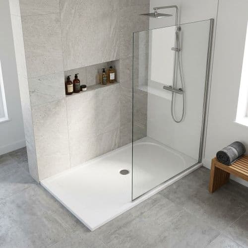 Vanguard Rectangular 25mm High Anti Slip Shower Trays - Various Sizes - Stone Resin