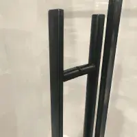 Vantage 2000 Matt Black Pivot Door Glass Shower Enclosure, Various Sizes