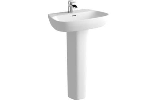 Vegar 600mm Basin With Full or Semi Pedestal
