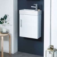 Verona Cloakroom Vanity Unit Bathroom Suite with Basin Tap