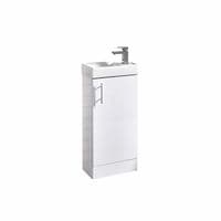 Verona Cloakroom Vanity Unit Bathroom Suite with Basin Tap