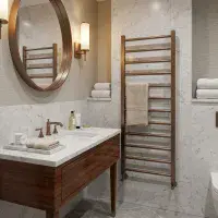 Vibe Towel Rail - 1600mm x 500mm - Brushed Bronze