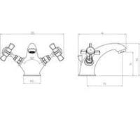 Bathrooms of Style Eterno² Basin Mixer w/Click Clack