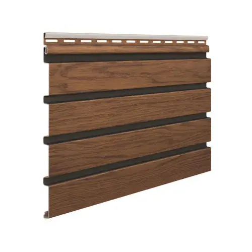 Vilo Fronto Outdoor Slat Panel - Walnut V Black