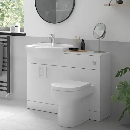 Visione 1150mm Cabinet Furniture Bathroom Set with Serpens Back to wall Pan