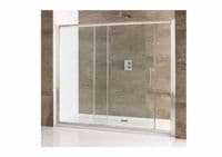 Volente 1000mm Single Slider Shower Door, Easy Clean Glass Shower Enclosure
