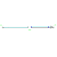 Volente 1700mm Over Bath Slider Screen, Easy Clean 6mm Glass, Optional Over Bath End Screen