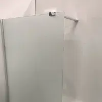 Volente Frosted Glass Walk In Shower Screen, Various Sizes, Easy Clean 6mm Thickness