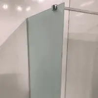 Volente Frosted Glass Walk In Shower Screen, Various Sizes, Easy Clean 6mm Thickness