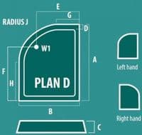 Volente Quadrant Shower Tray - Various Sizes