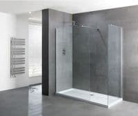 Volente Walk In Shower Screen, Various Sizes, Easy Clean, Optional End Panel
