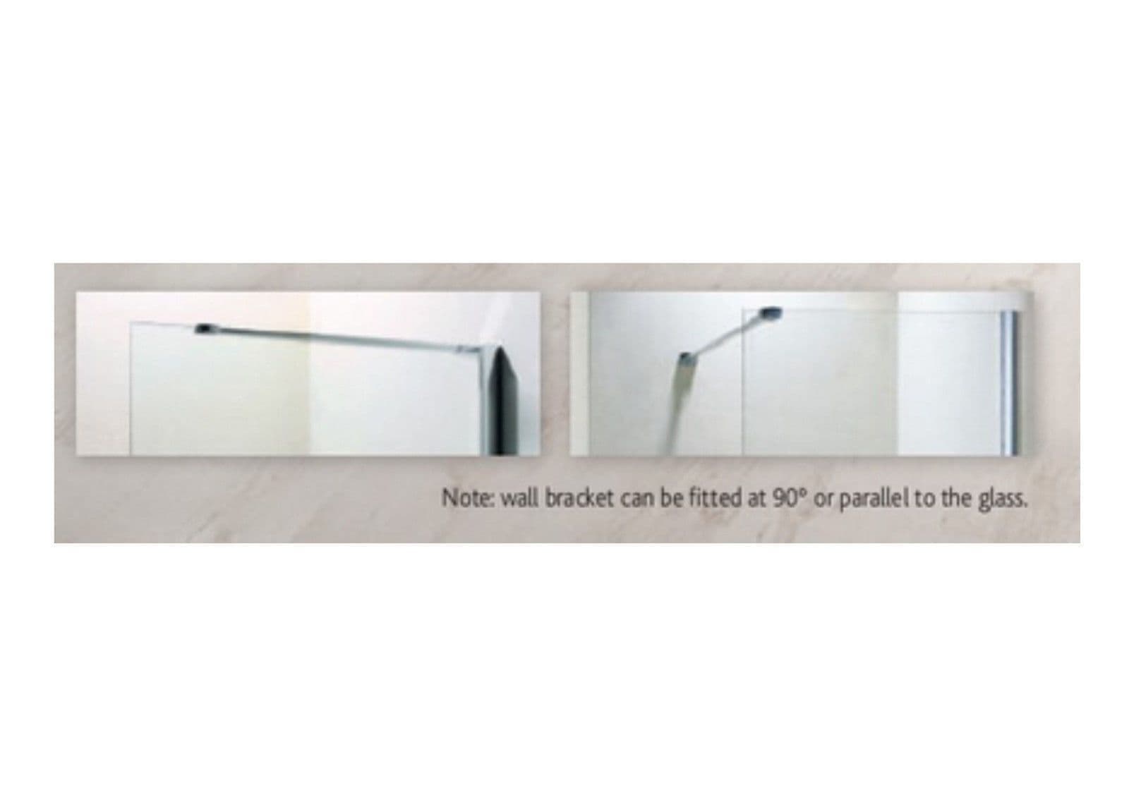 Volente Walk In Shower Screen Various Sizes Easy Clean Optional End Panel