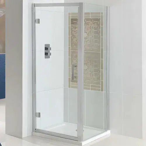 Vulcan Hinged Shower Door Glass Shower Enclosure, Various Sizes