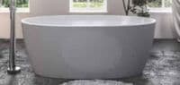 Wandsworth 1495 x 725mm Freestanding Bath, Gloss Grey & White - Lifetime Guarantee