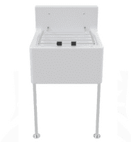 Warwick 510 Cleaner Sink with Back