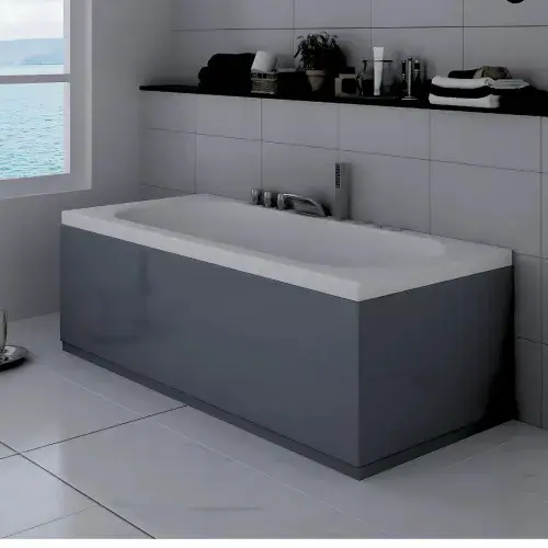 Waterproof Bath Panels - Anthracite - Optional End Panel Available
