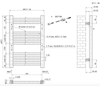 Wendover Brushed Brass Ladder Towel Rail - Various Sizes