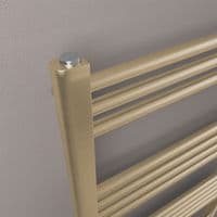 Wendover Electric Only Brushed Brass Ladder Towel Rail - Various Sizes