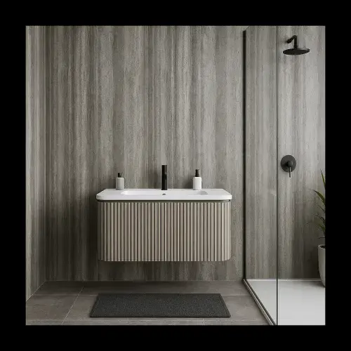 Wet Wall PVC Shower Panels - 1000mm Wide - Granite Urban Gloss